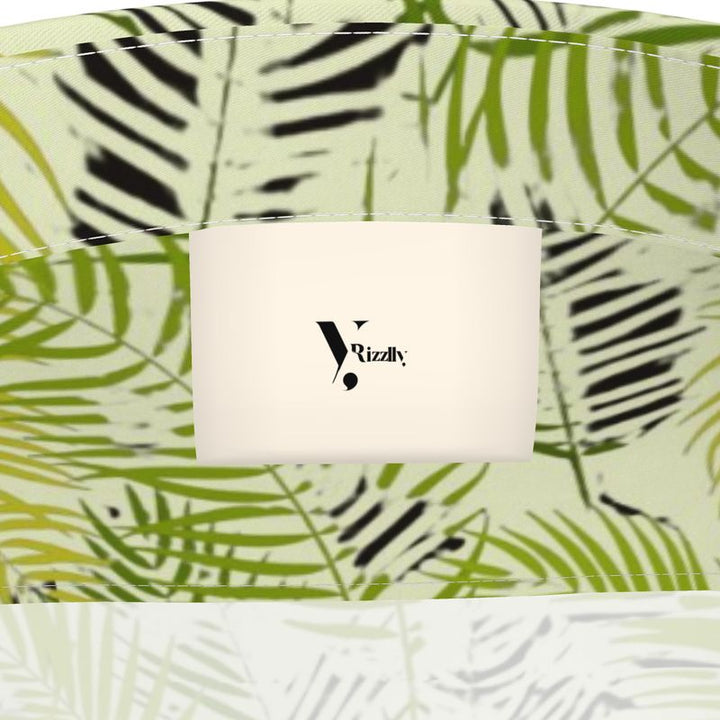 Men’s Short Sleeve Shirt – “Palm Code” in Neon Fern