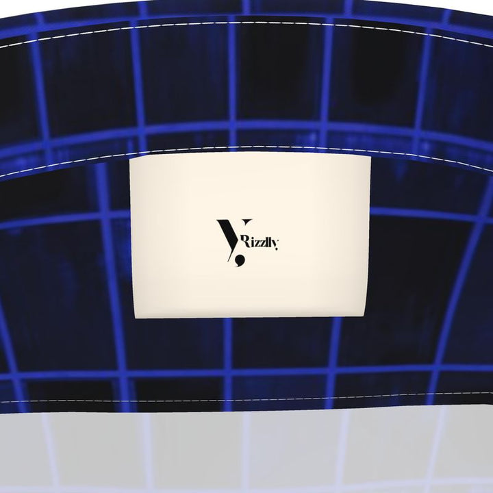 Men’s Short Sleeve Shirt – “Electric Grid” in Cobalt Blue