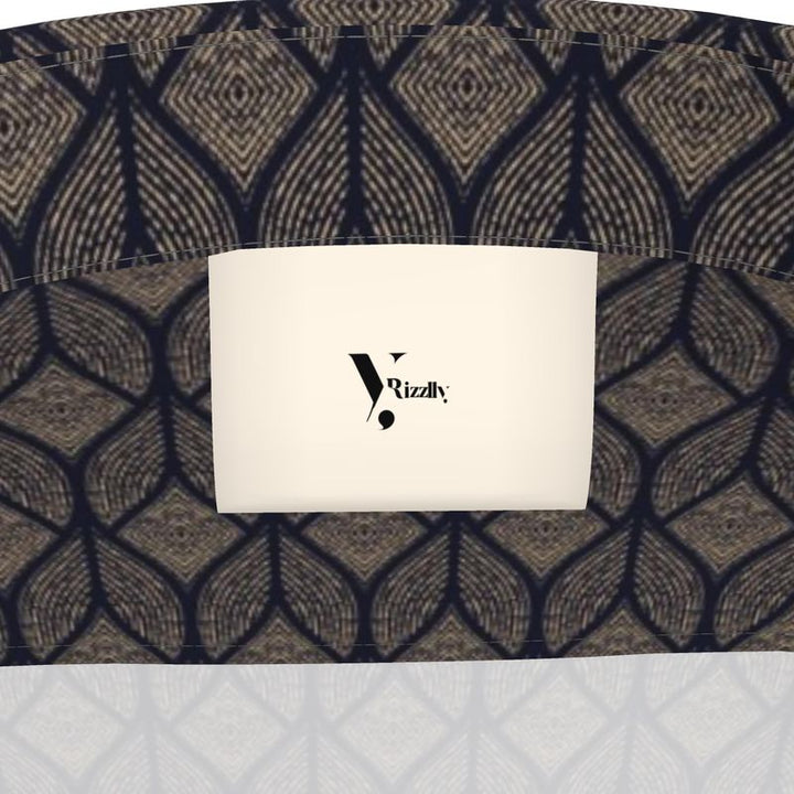 Men’s Short Sleeve Shirt – “Gridlock Vision” in Taupe Navy
