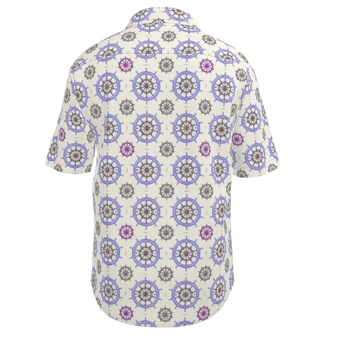 Men’s Short Sleeve Shirt – “Captain Mode” in Nautical Violet