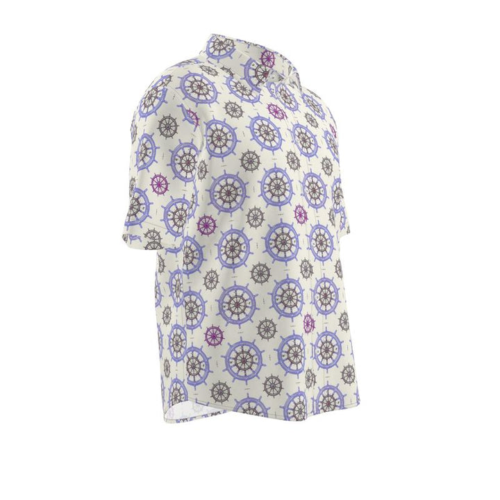 Men’s Short Sleeve Shirt – “Captain Mode” in Nautical Violet