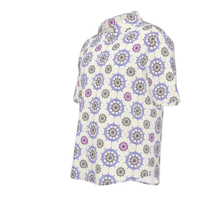 Men’s Short Sleeve Shirt – “Captain Mode” in Nautical Violet