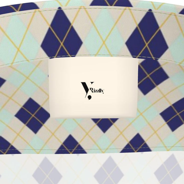 Men’s Short Sleeve Shirt – “Ivy Rhombus” Retro Argyle Print