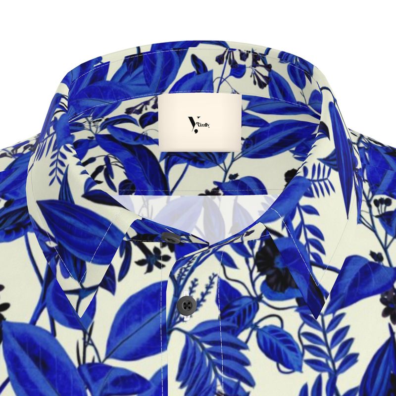 Men’s Short Sleeve Shirt – “Indigo Bloom”