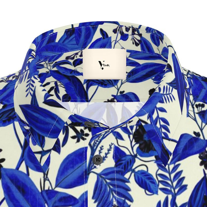 Men’s Short Sleeve Shirt – “Indigo Bloom”