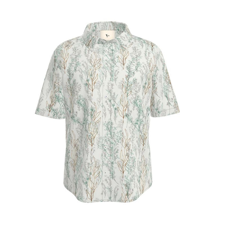 Men’s Short Sleeve Shirt – “Driftwood Breeze” Seaside Whisper