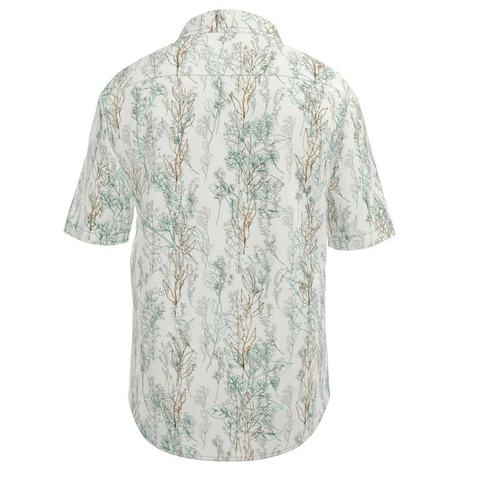 Men’s Short Sleeve Shirt – “Driftwood Breeze” Seaside Whisper