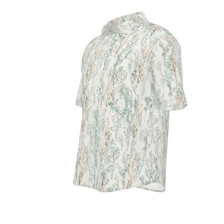 Men’s Short Sleeve Shirt – “Driftwood Breeze” Seaside Whisper