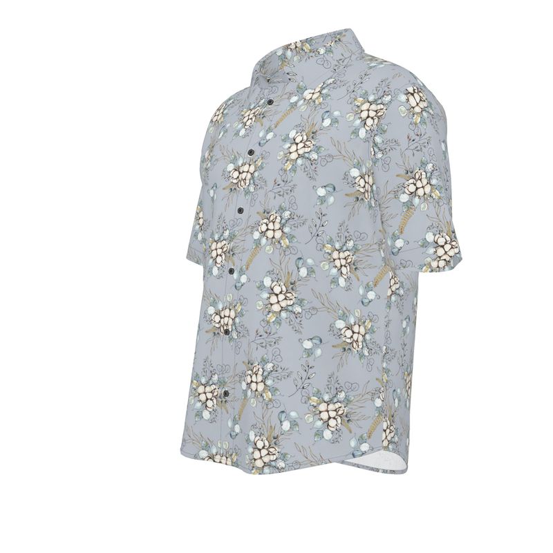 Men’s Short Sleeve Shirt – “Frosted Bloom”