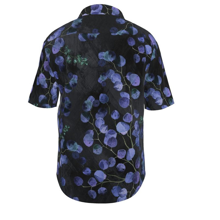 Men’s Short Sleeve Shirt – “Midnight Petals”