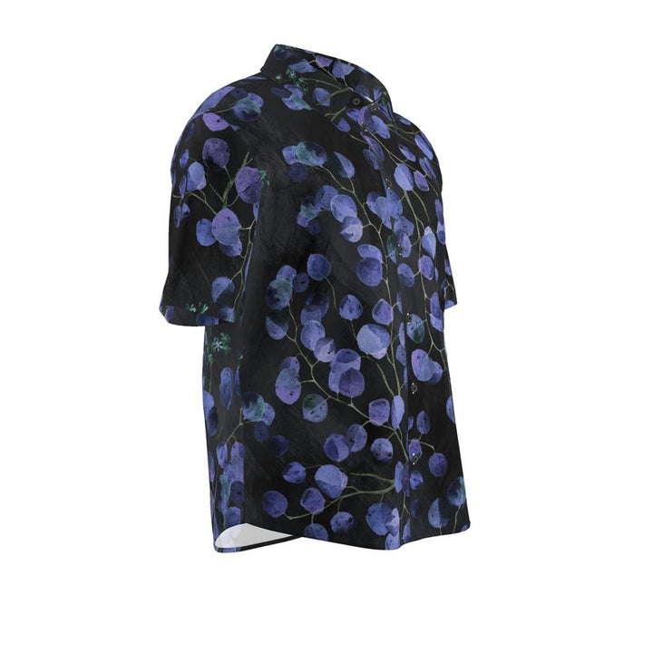 Men’s Short Sleeve Shirt – “Midnight Petals”