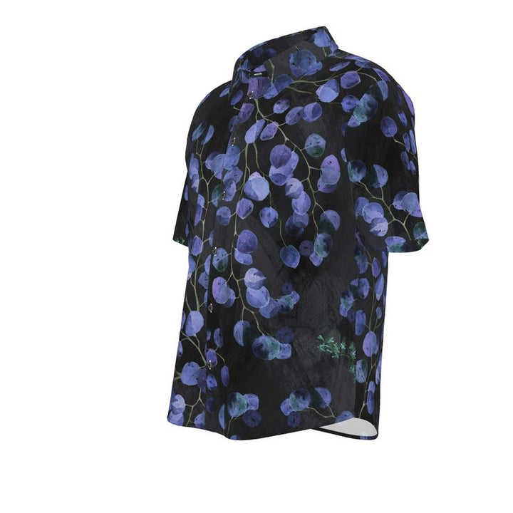 Men’s Short Sleeve Shirt – “Midnight Petals”