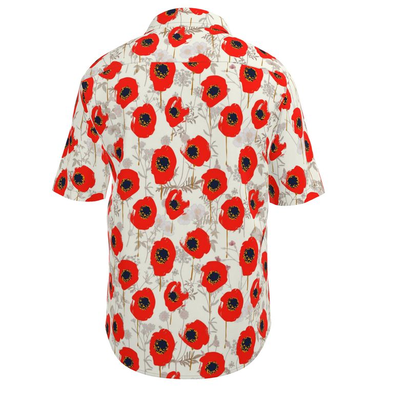 Men’s Short Sleeve Shirt – “Poppy Pulse”