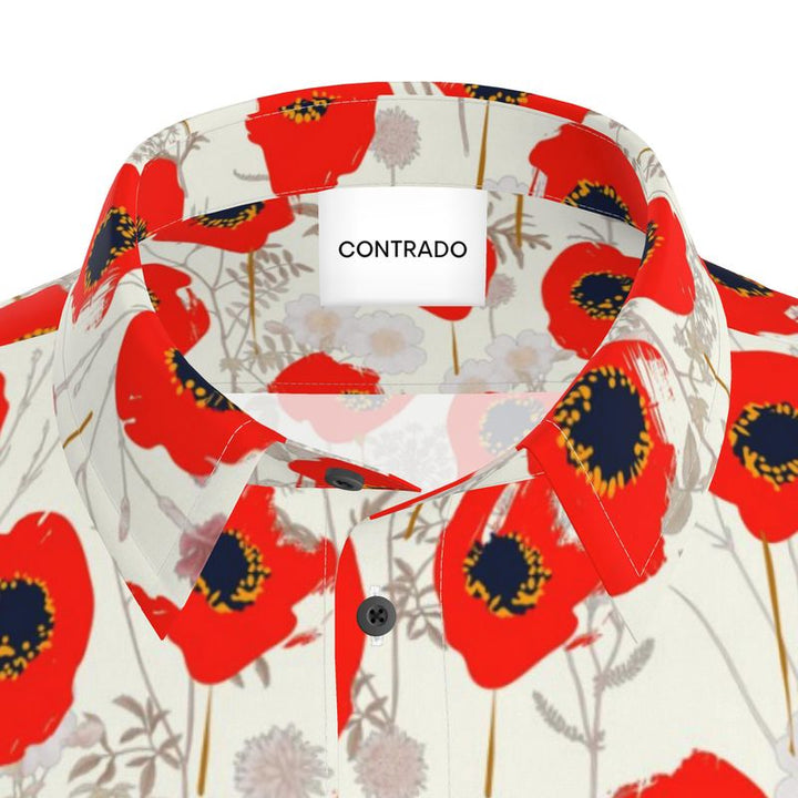 Men’s Short Sleeve Shirt – “Poppy Pulse”