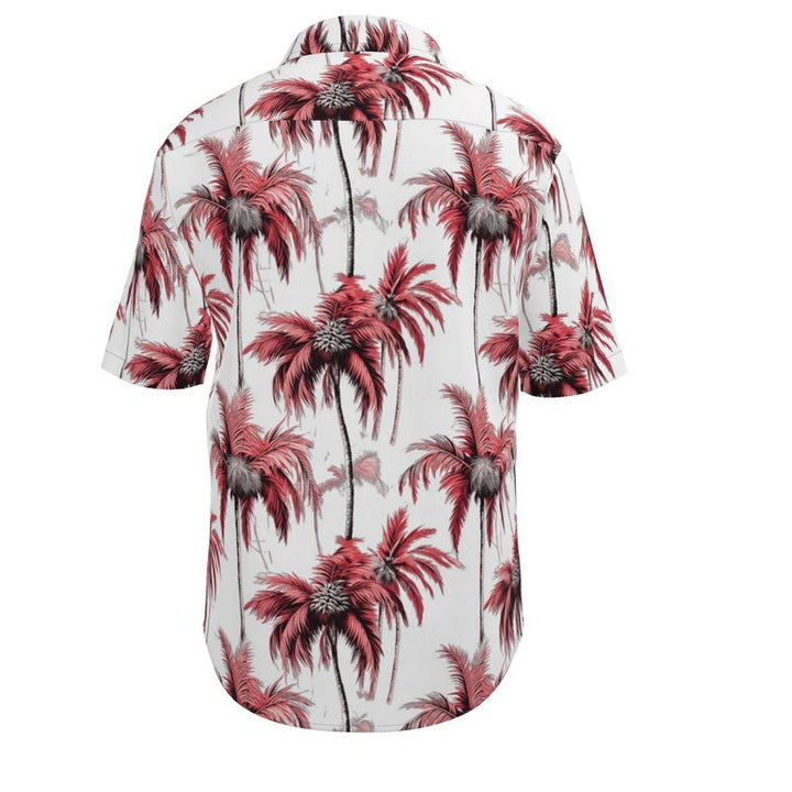 Men’s Short Sleeve Shirt – “Crimson Palms”