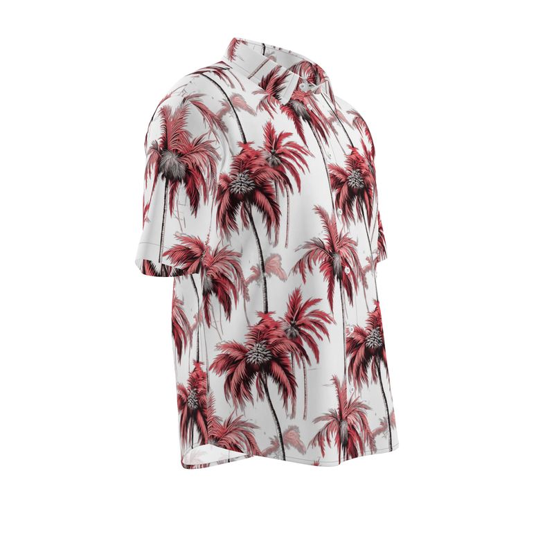 Men’s Short Sleeve Shirt – “Crimson Palms”