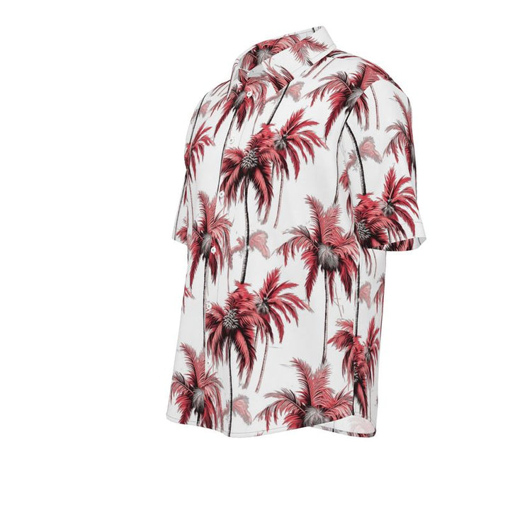 Men’s Short Sleeve Shirt – “Crimson Palms”