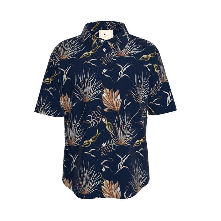 Men’s Short Sleeve Shirt – “Midnight Flora” Artwork