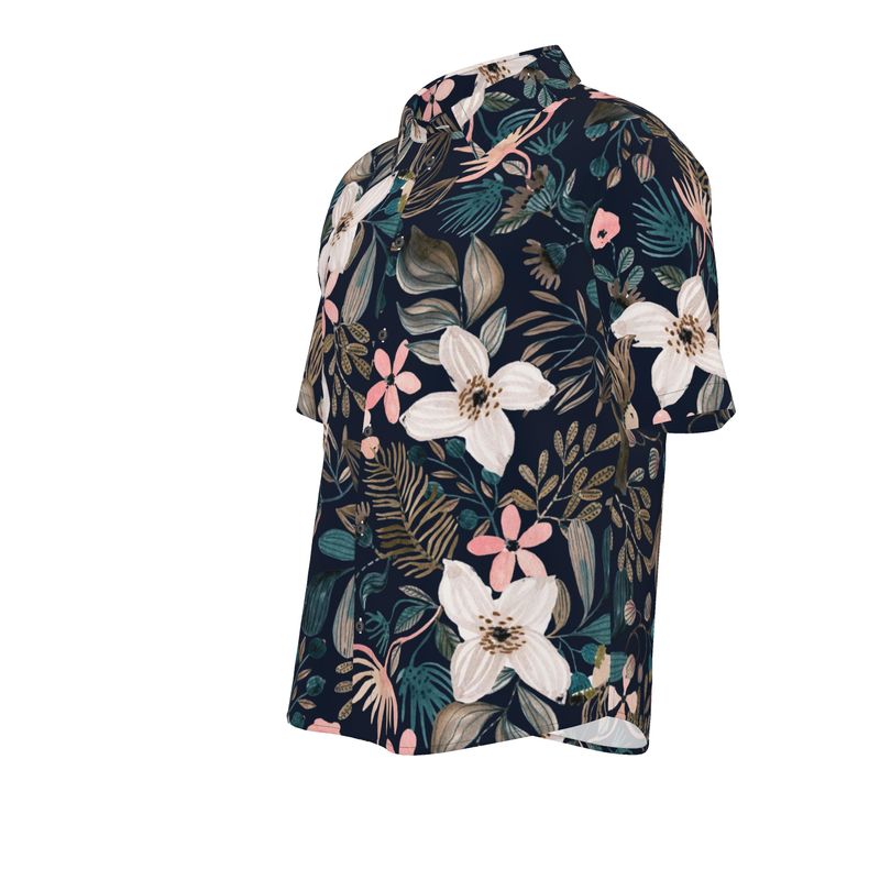 Men’s Short Sleeve Shirt – “Nocturnal Bloom” Artwork