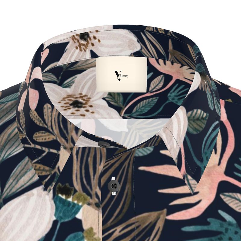 Men’s Short Sleeve Shirt – “Nocturnal Bloom” Artwork