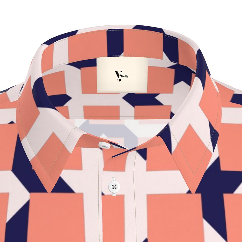 Men’s Short Sleeve Shirt – “Coral Blocks”