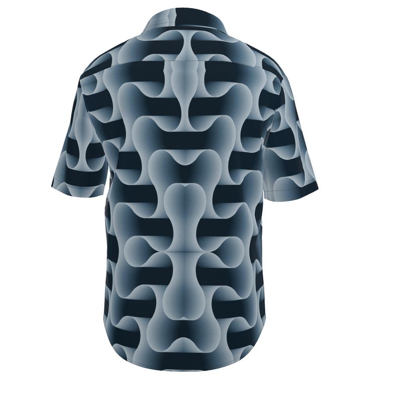 Men’s Short Sleeve Shirt – “Mono Maze” Artwork