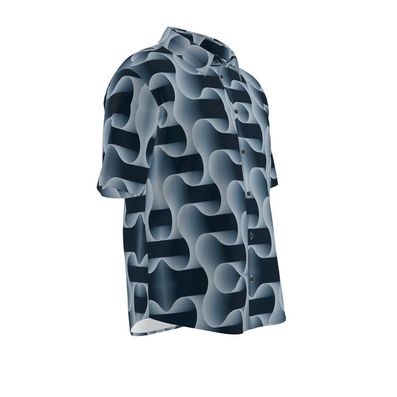 Men’s Short Sleeve Shirt – “Mono Maze” Artwork
