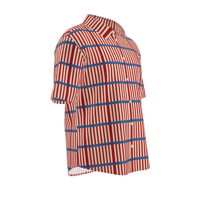 Men’s Short Sleeve Shirt – “Retro Grids” Artwork