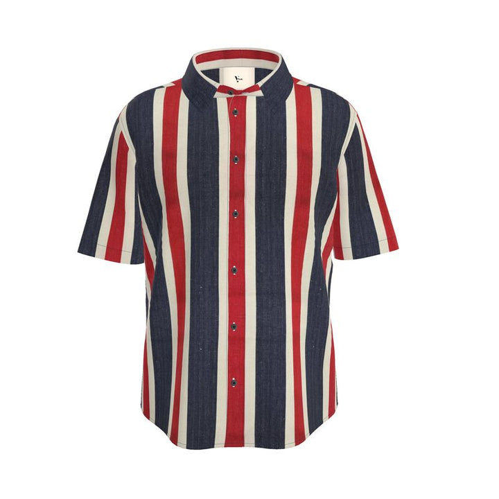 Men’s Short Sleeve Shirt – “Code Stripes” Artwork