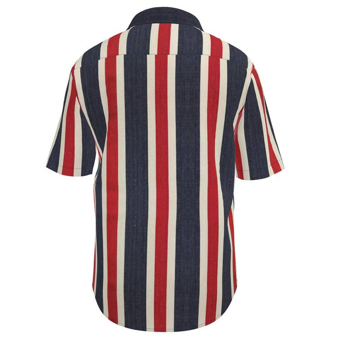 Men’s Short Sleeve Shirt – “Code Stripes” Artwork