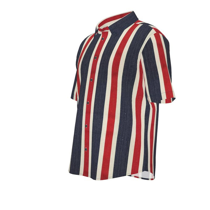 Men’s Short Sleeve Shirt – “Code Stripes” Artwork