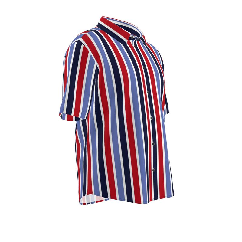 Men’s Short Sleeve Shirt – “Signal Lines” Artwork