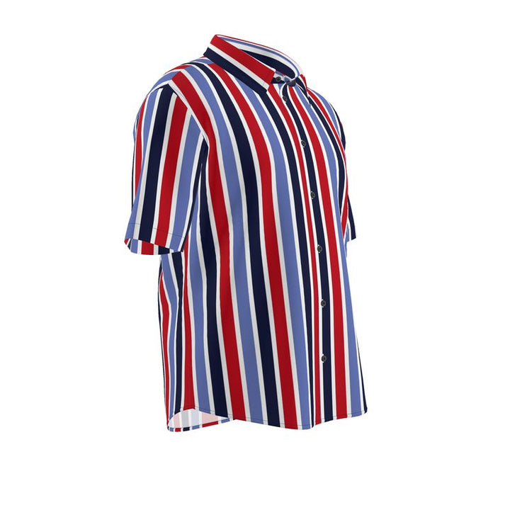 Men’s Short Sleeve Shirt – “Signal Lines” Artwork