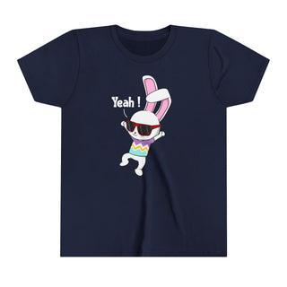 Cool Bunny Youth Tee - Fun Short Sleeve Shirt for Kids - Perfect for Birthdays and Celebrations!