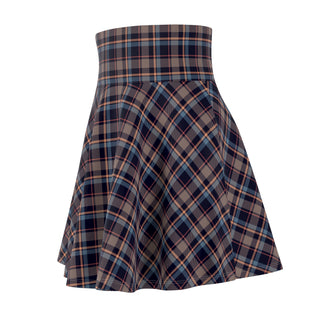 Bohemian Plaid Women's Skater Skirt - Perfect for Casual Outings and Festivals