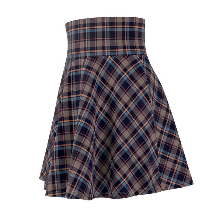 Bohemian Plaid Women's Skater Skirt - Rizzlly