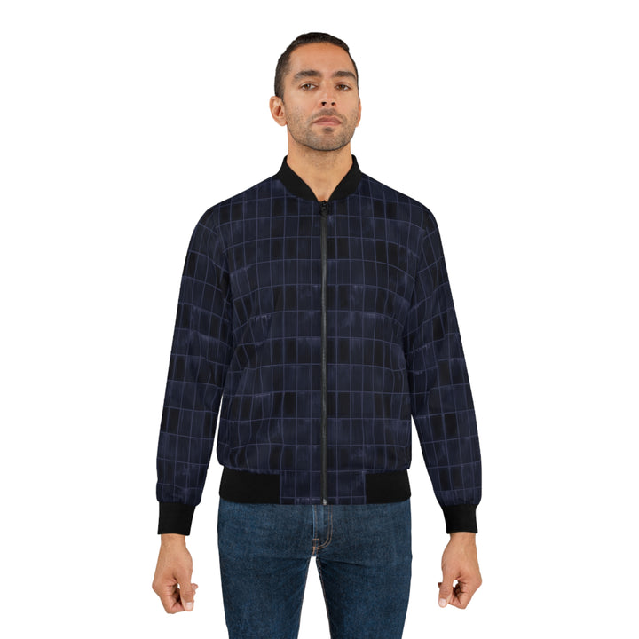 Midnight Grid Men's Bomber Jacket