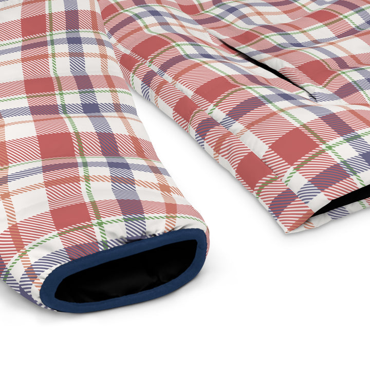 Men's Plaid Puffer Jacket - Stylish and Warm for Everyday Adventures - Rizzlly