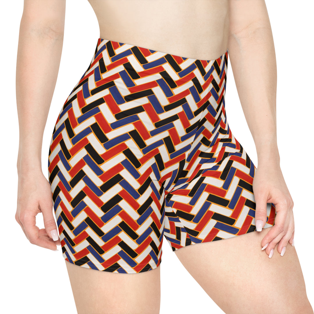 Zig Zag Colorful Biker Shorts