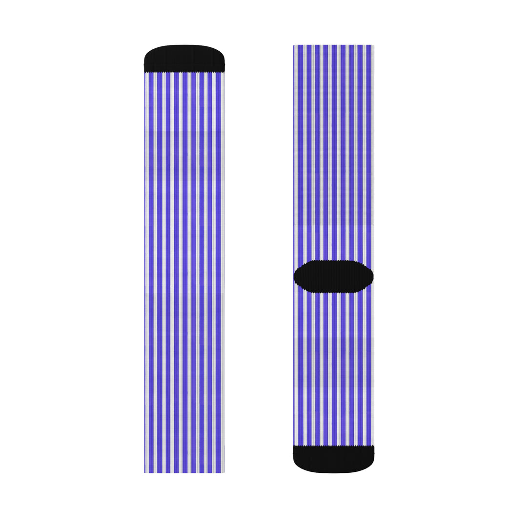 Funky Purple Striped Socks