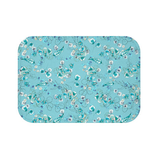 Floral Aqua Bath Mat – Refresh Your Bathroom Decor