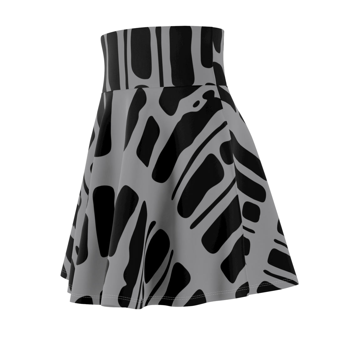 Black & Grey Women's Skater Skirt