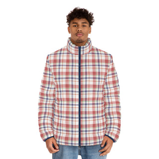 Men's Plaid Puffer Jacket - Stylish and Warm for Everyday Adventures