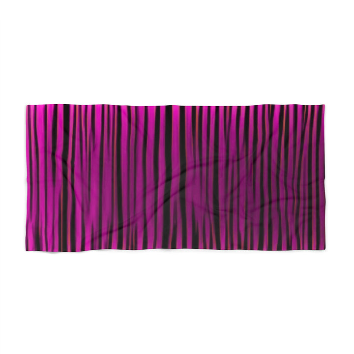 Vibrant Striped Beach Towel