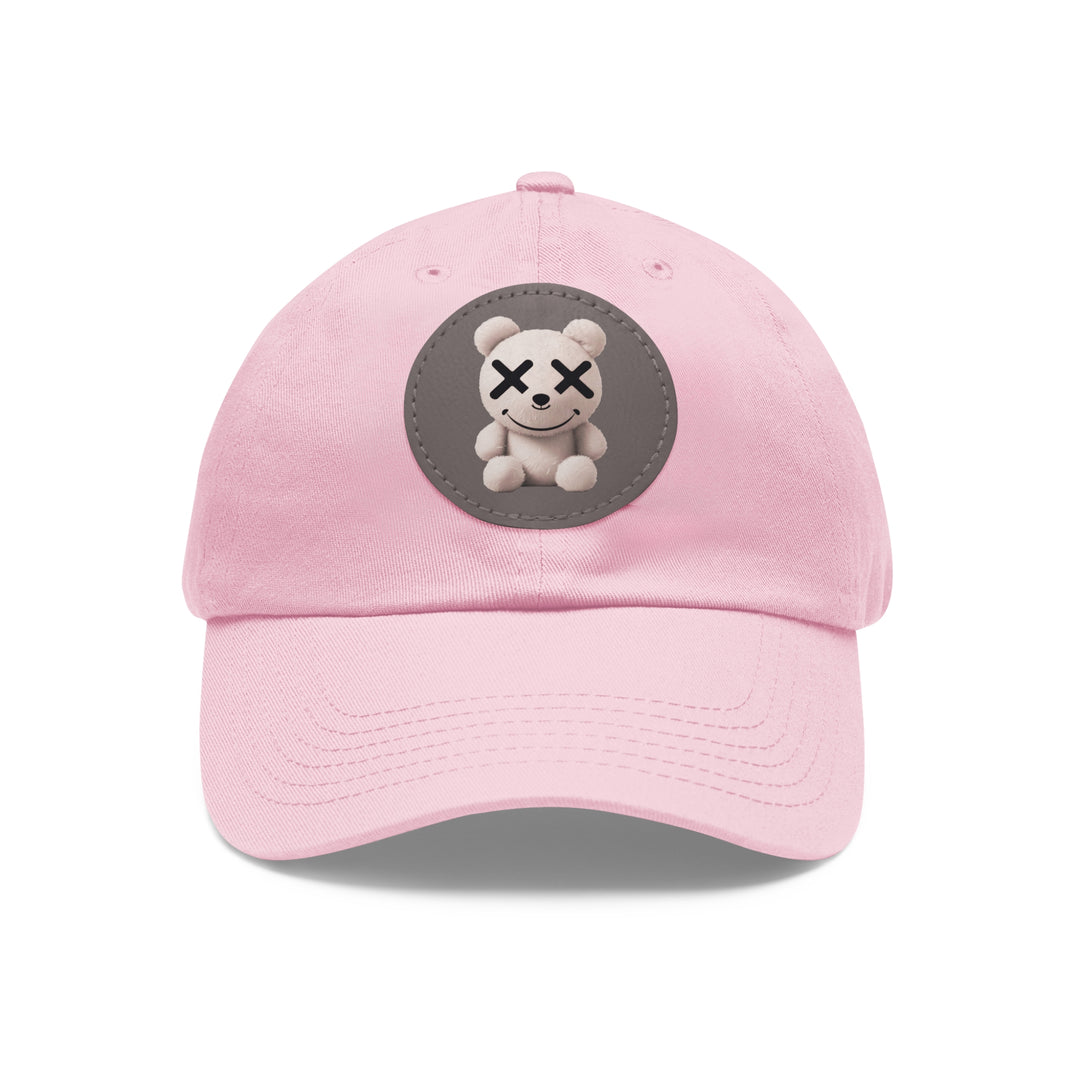Dad Hat - Teddy Bear Leather Patch Embroidered Cap - Rizzlly
