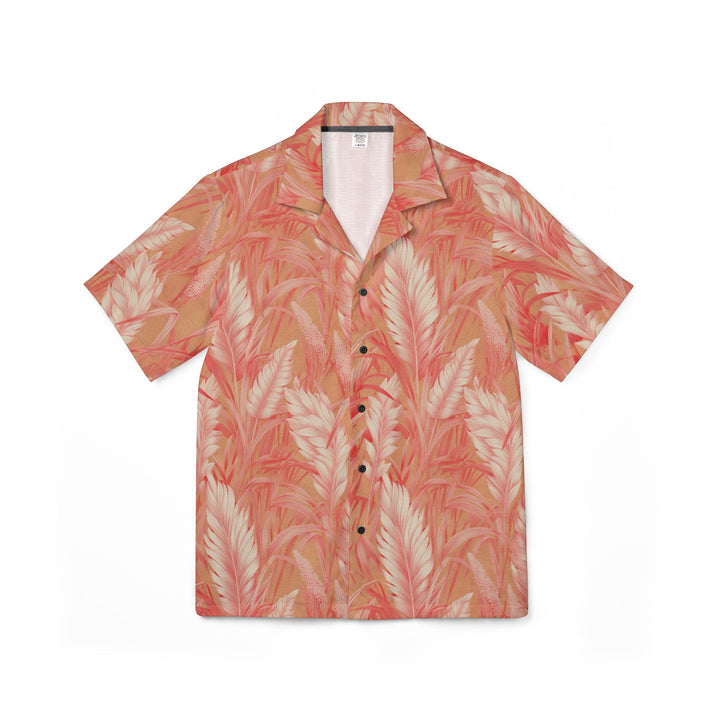 Coral Hawaiian Camp Shirt