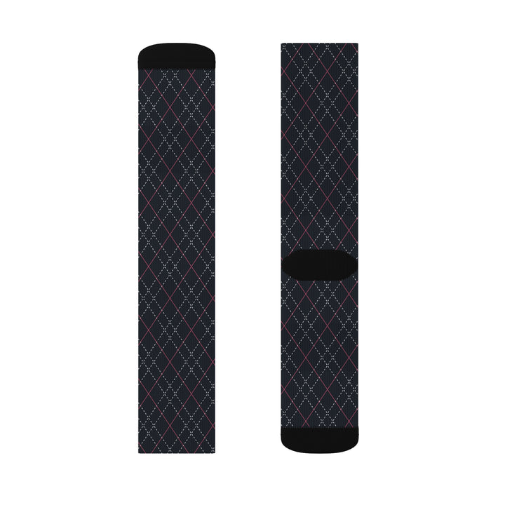 Charcoal Grey Tartan Socks
