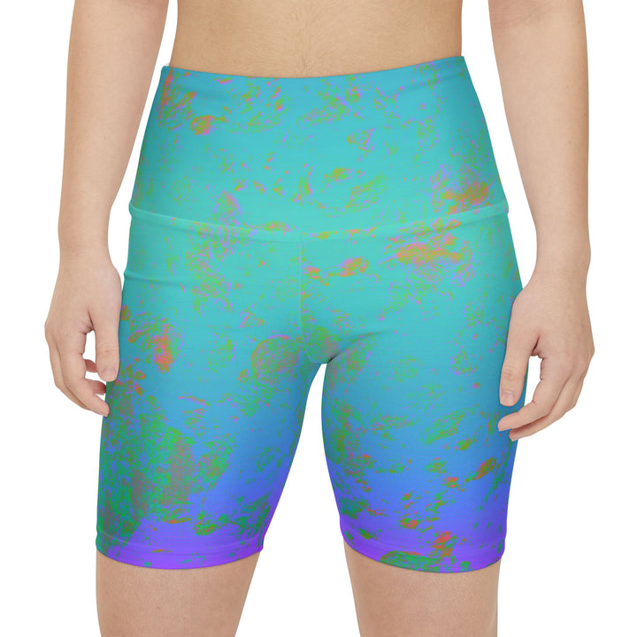 Vibrant Mirage Teal Workout Shorts