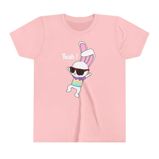 Cool Bunny Youth Tee - Fun Short Sleeve Shirt for Kids - Perfect for Birthdays and Celebrations!