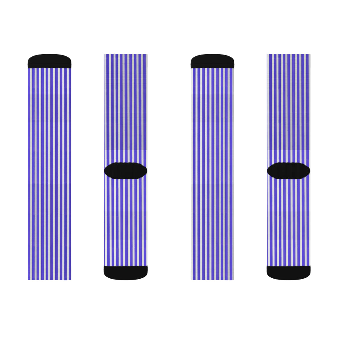 Funky Purple Striped Socks